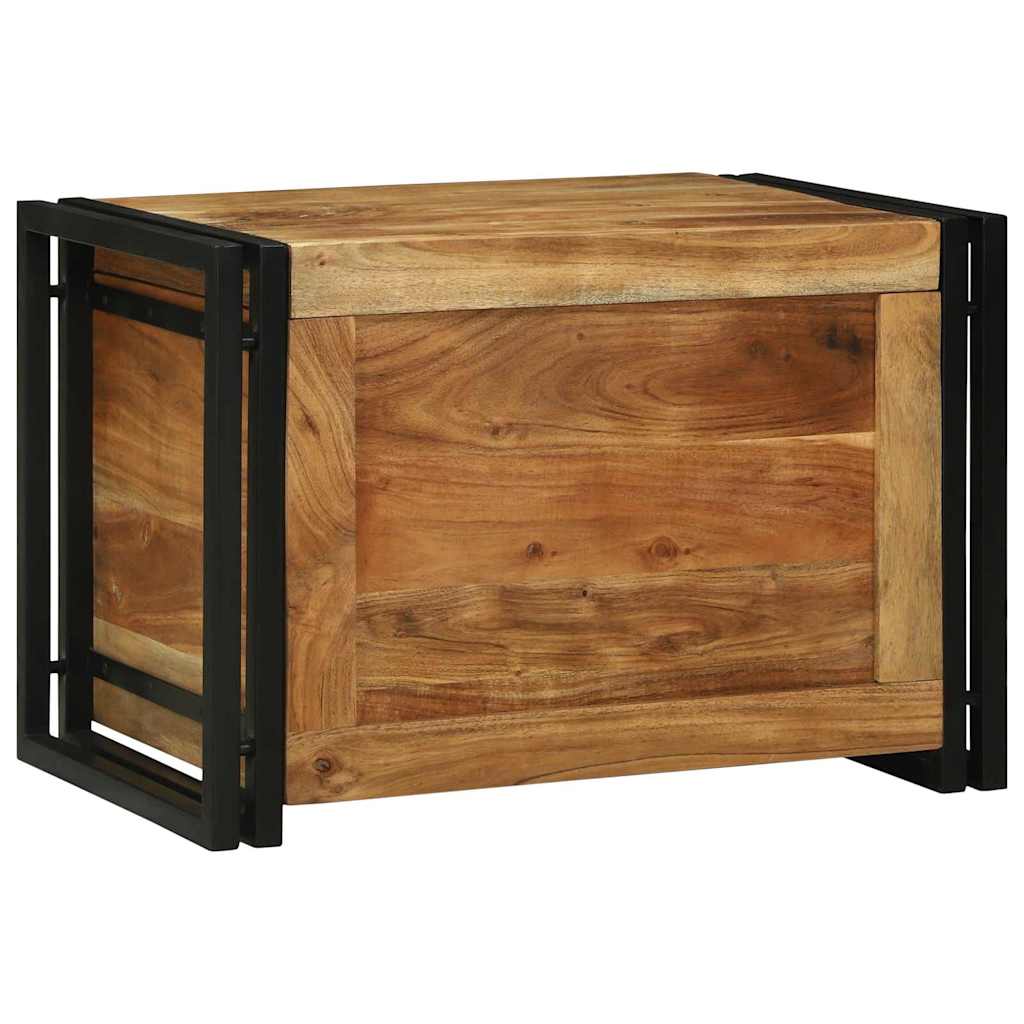 Lagringsboks Brun og svart 60 x 40 x 41 cm Solid akasietre