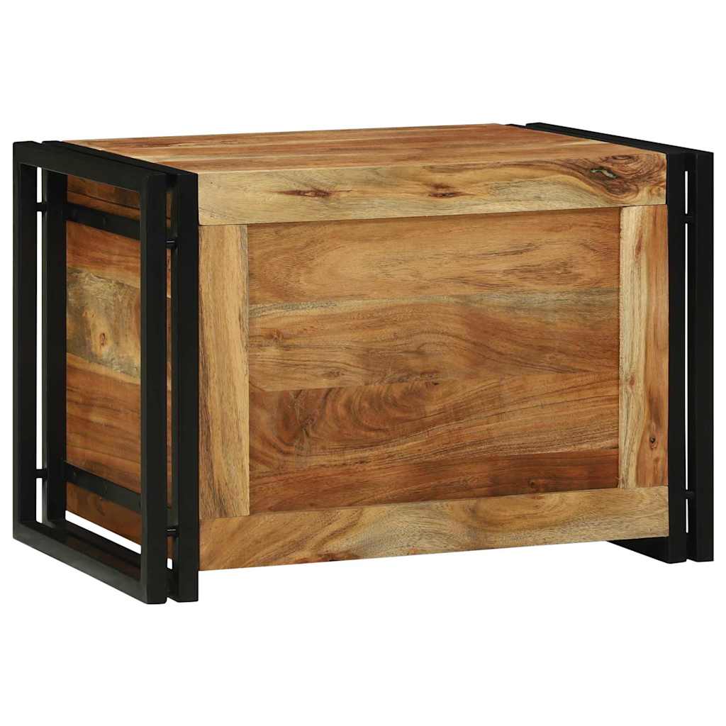 Lagringsboks Brun og svart 60 x 40 x 41 cm Solid akasietre