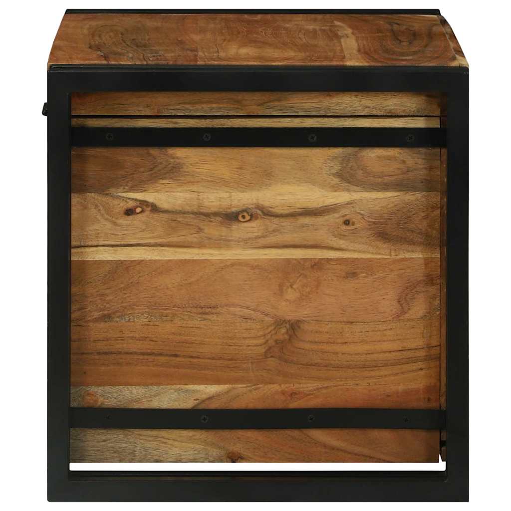 Lagringsboks Brun og svart 60 x 40 x 41 cm Solid akasietre