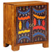 Skjenk flerfarget 50x35x60 cm heltre akasie