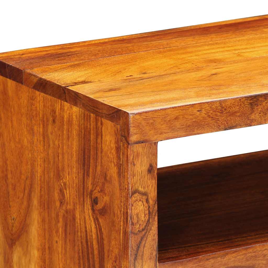 Veggmontert TV-skap flerfarget 90x30x30 heltre akasie