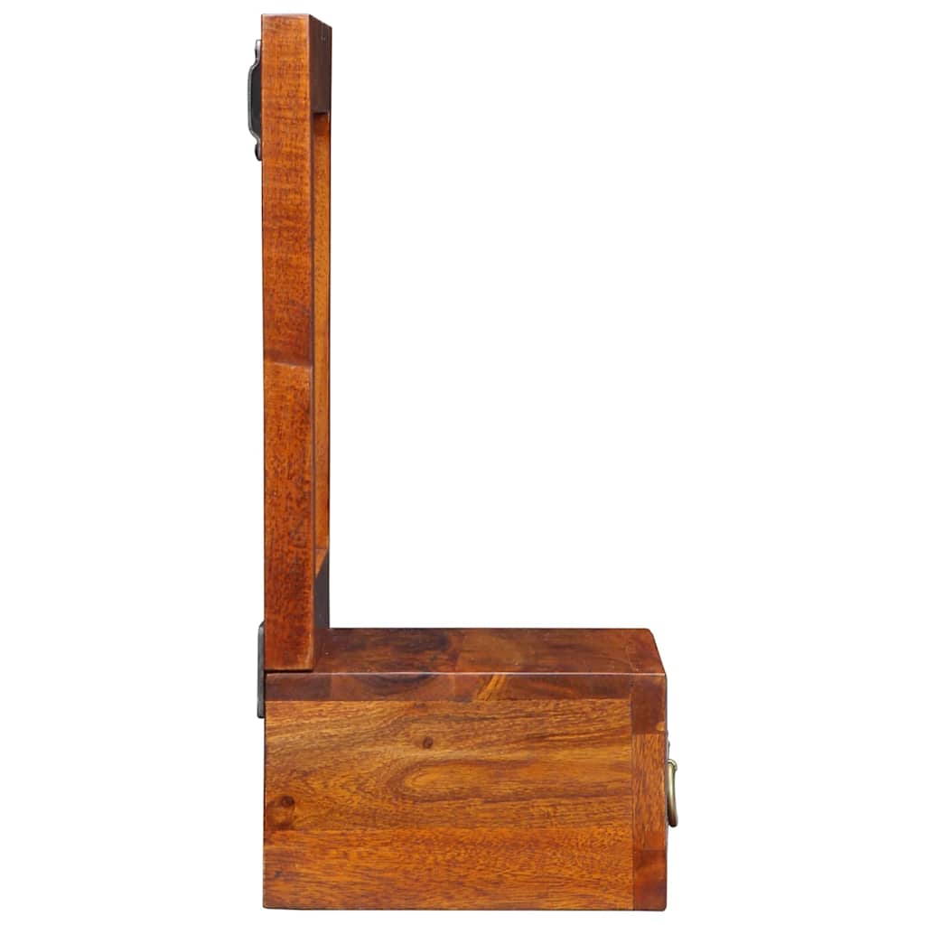 Veggskap med skuff Brun 40 x 20 x 50 cm Solid akasietre