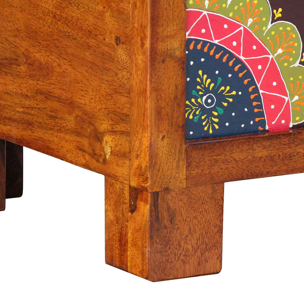 Lagringsboks Flerfarget 50 x 30 x 40 cm heltre akasie