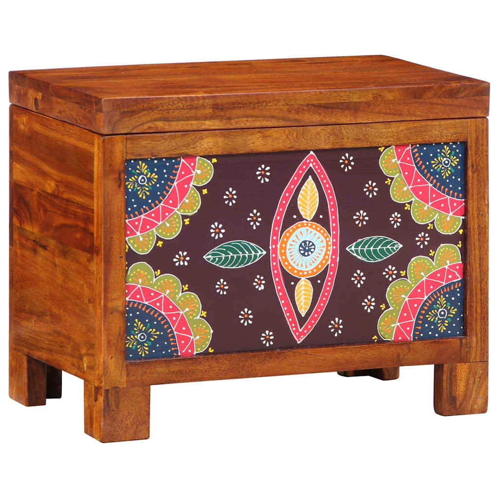 Lagringsboks Flerfarget 50 x 30 x 40 cm heltre akasie