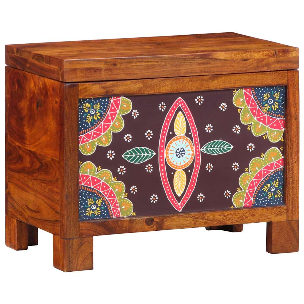 Lagringsboks Flerfarget 50 x 30 x 40 cm heltre akasie