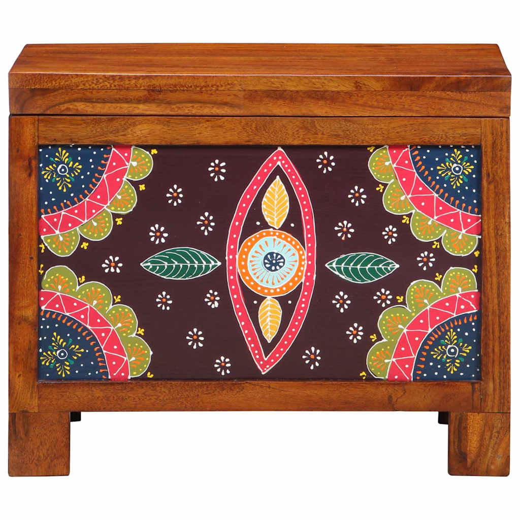 Lagringsboks Flerfarget 50 x 30 x 40 cm heltre akasie