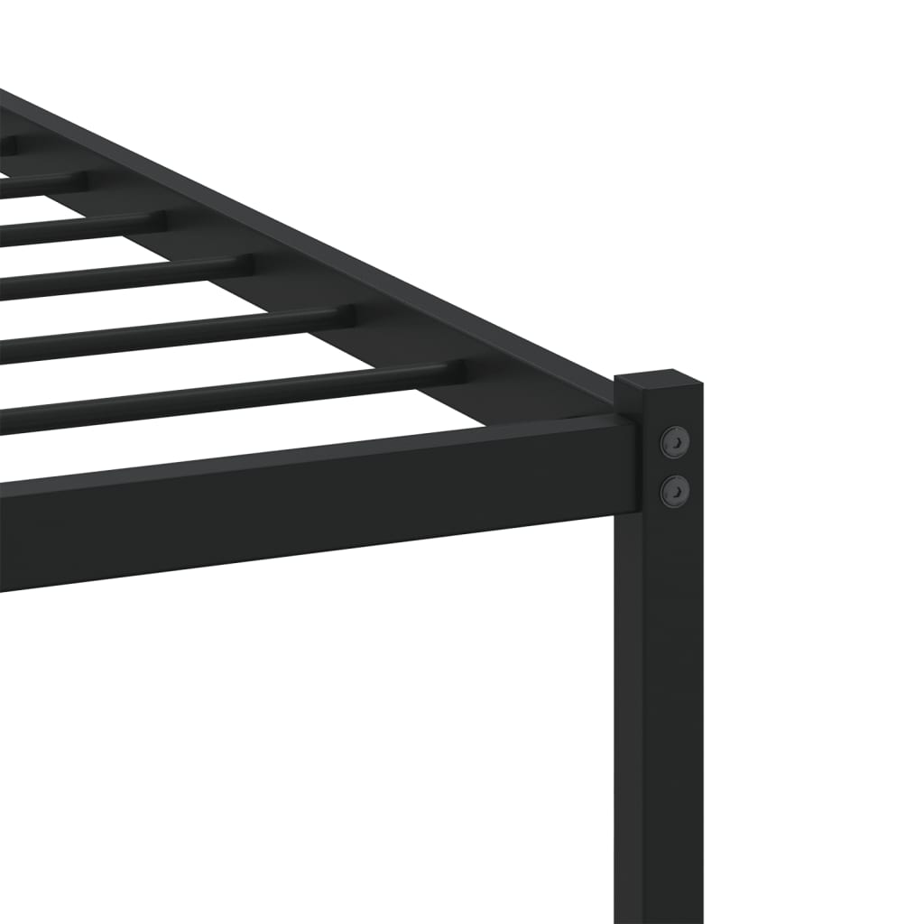 Sengeramme uten madrass med hodegavl brun eik 75x190 cm