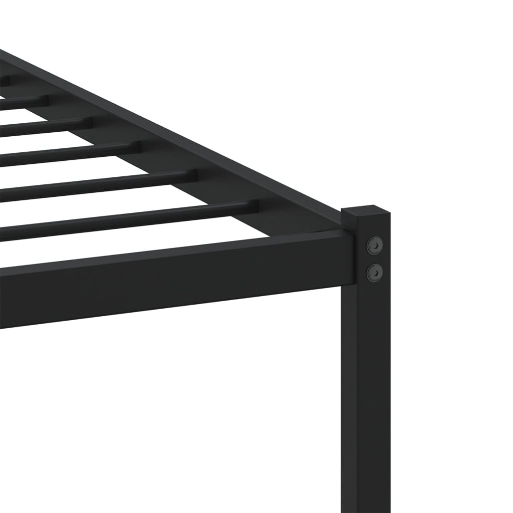 Sengeramme uten madrass med hodegavl brun eik 80x200 cm