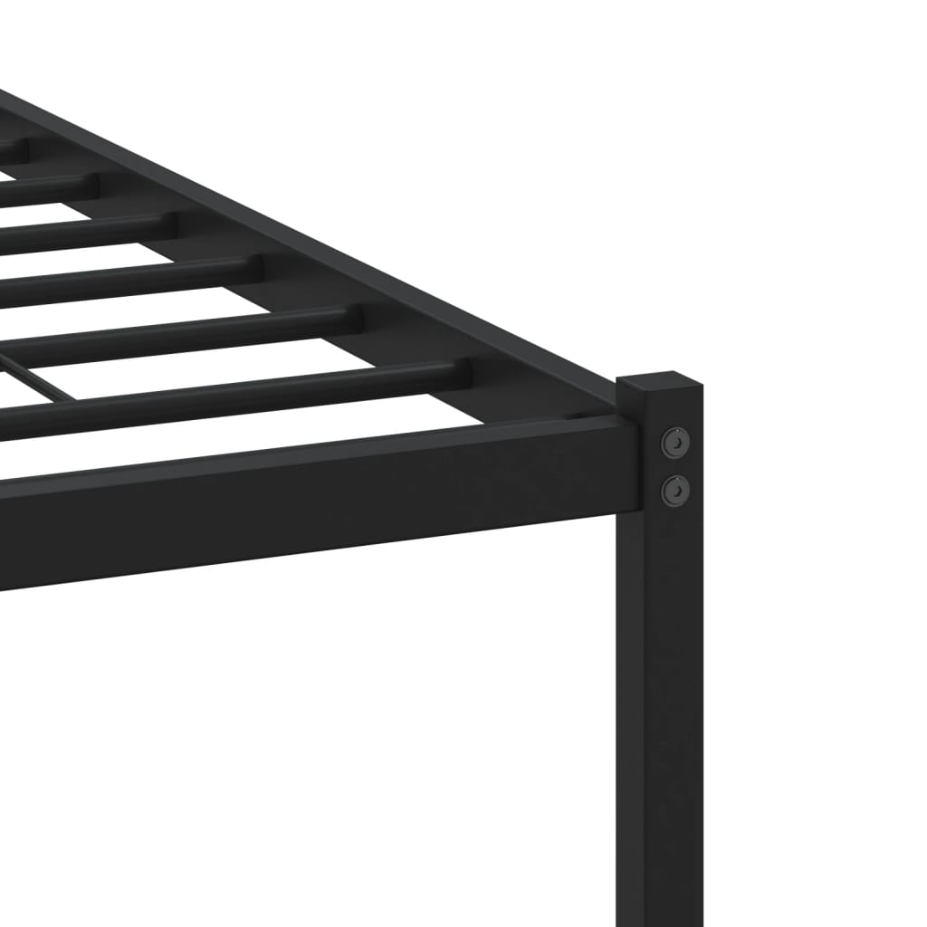 Sengeramme uten madrass med hodegavl brun eik 120x190 cm