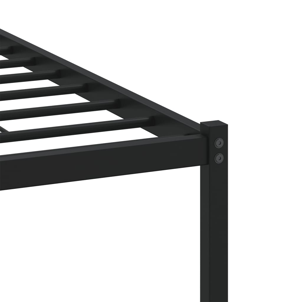 Sengeramme uten madrass med hodegavl brun eik 140x190 cm
