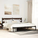 Sengeramme uten madrass med hodegavl brun eik 190x200 cm vidaXL