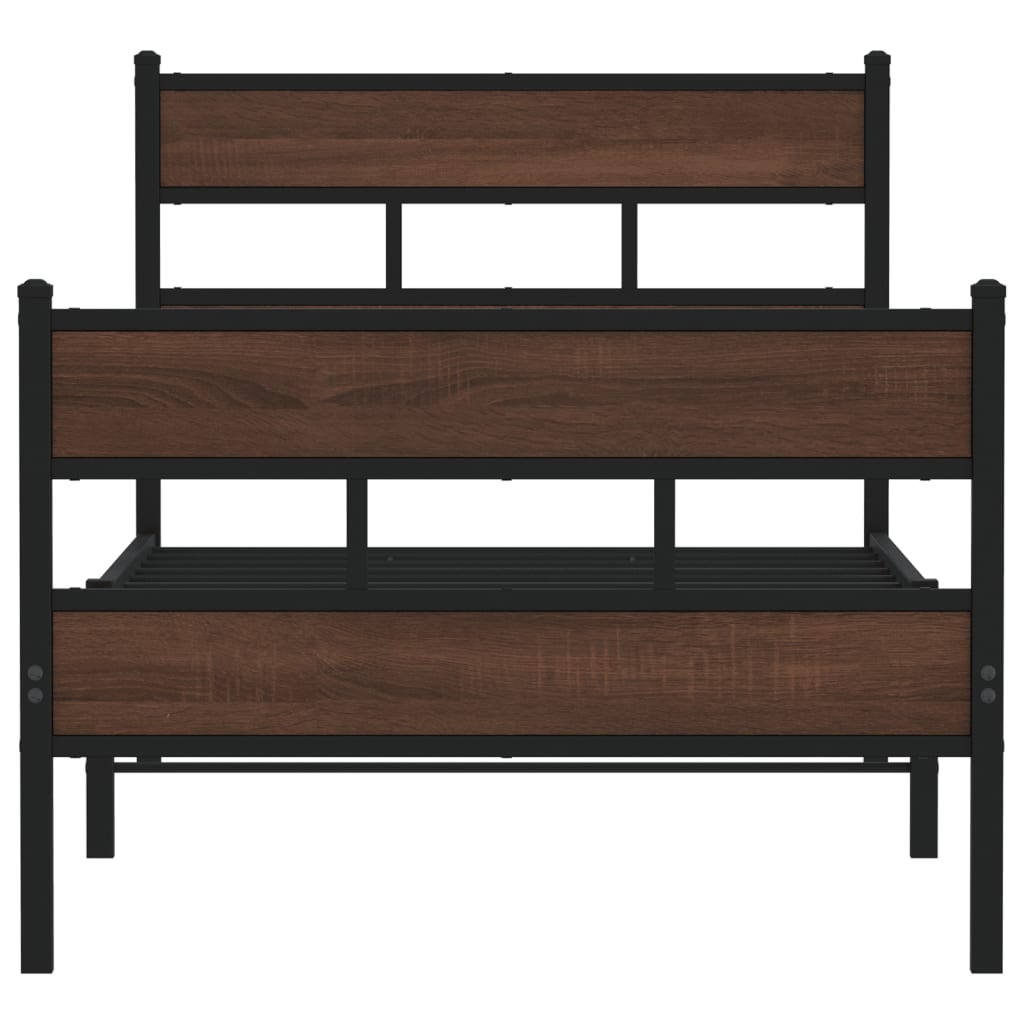 Sengeramme uten madrass med hodegavl og fotgavl 90x190 cm