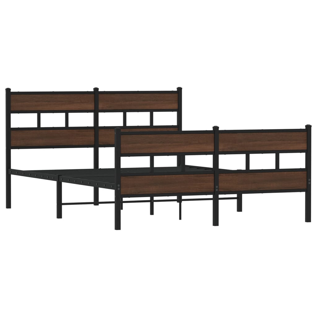 Sengeramme uten madrass med hodegavl og fotgavl 140x190 cm