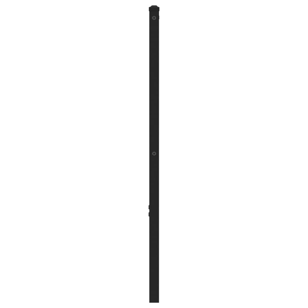 Utskiftbar sengegavl brun eik 107 cm stål og konstruert tre