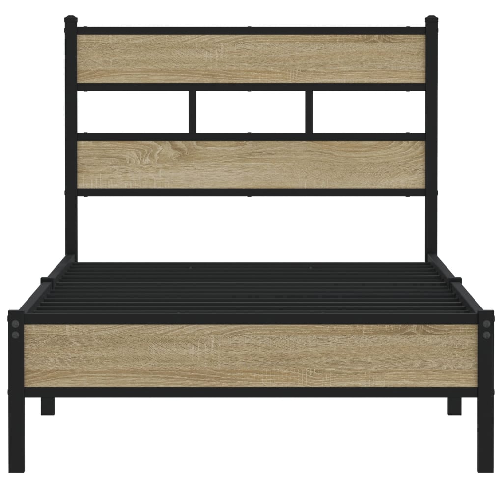 Sengeramme uten madrass sonoma eik 90x200 cm konstruert tre