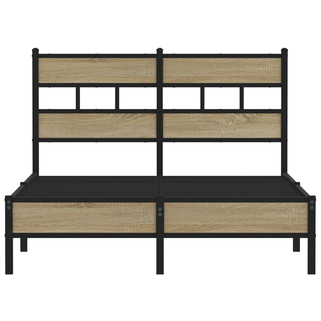 Sengeramme uten madrass sonoma eik 120x190 cm konstruert tre