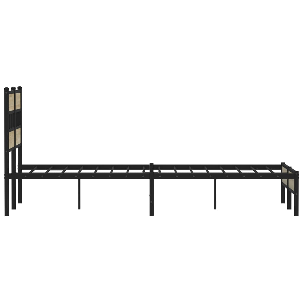 Sengeramme uten madrass sonoma eik 120x190 cm konstruert tre