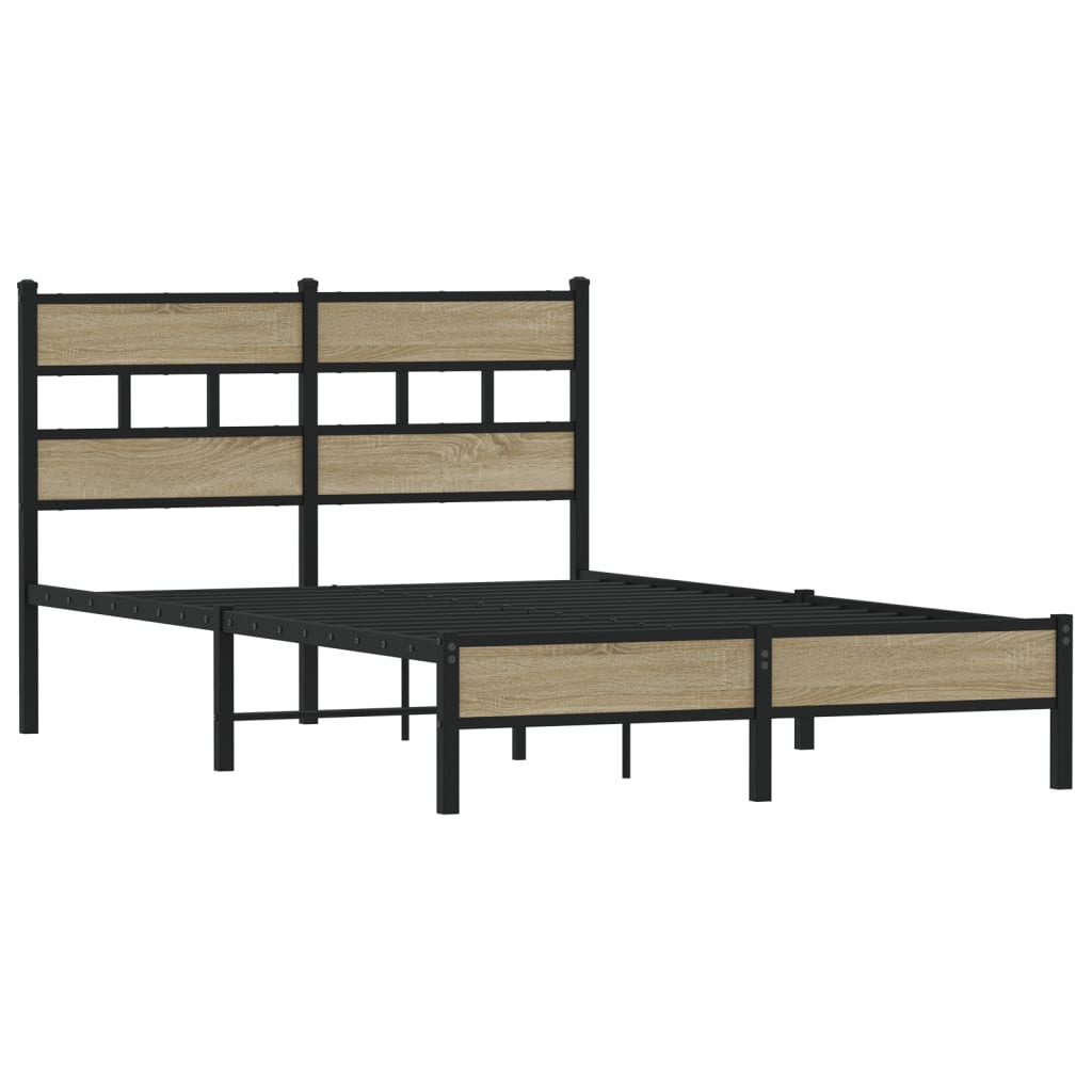 Sengeramme uten madrass sonoma eik 120x200 cm konstruert tre