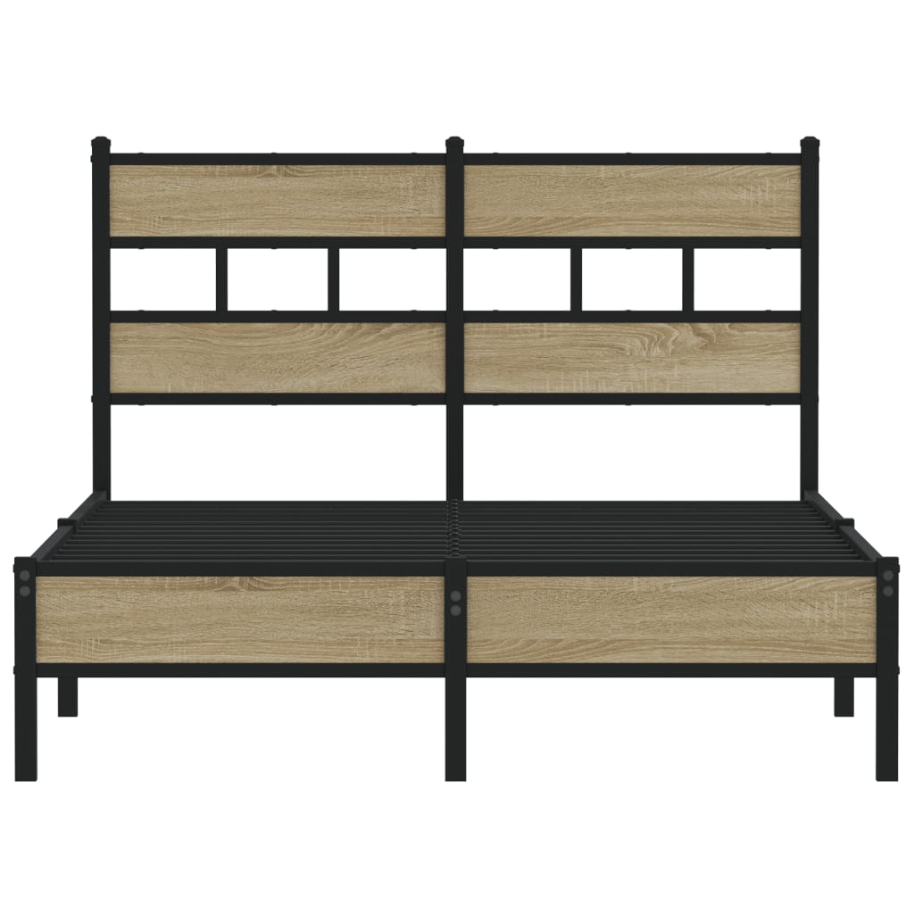 Sengeramme uten madrass sonoma eik 120x200 cm konstruert tre