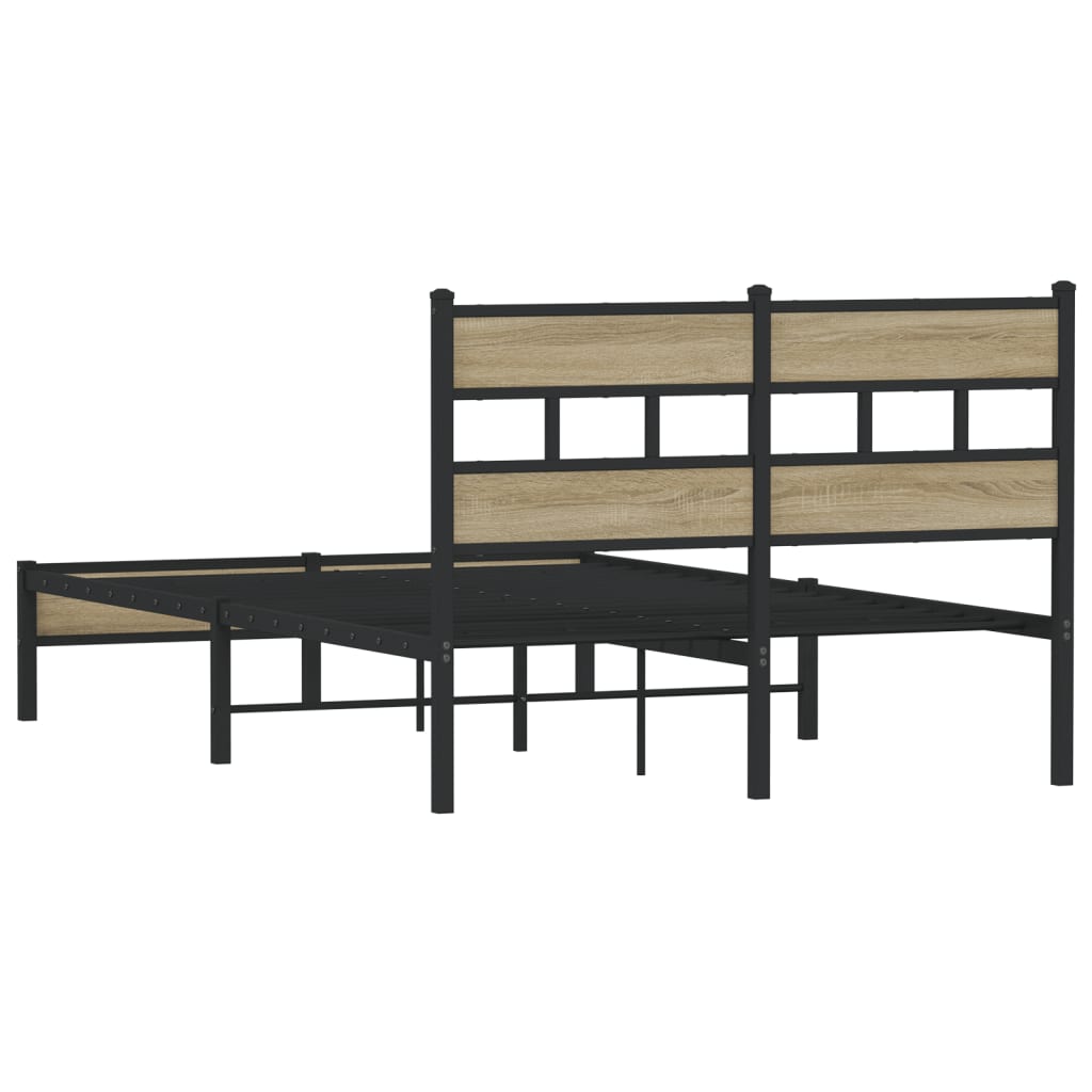 Sengeramme uten madrass sonoma eik 120x200 cm konstruert tre
