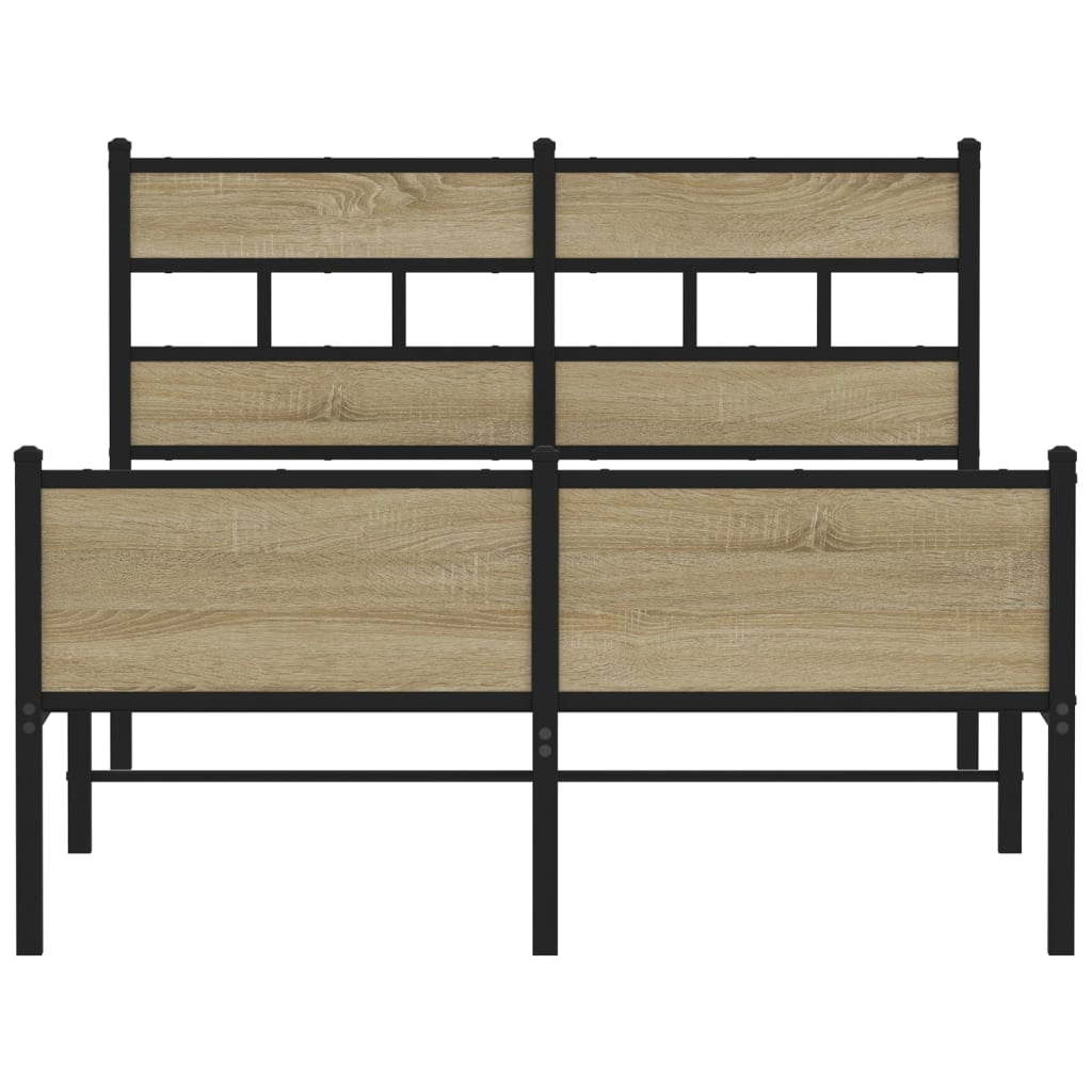Sengeramme uten madrass sonoma eik 120x200 cm konstruert tre