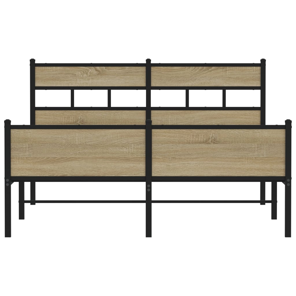 Sengeramme uten madrass sonoma eik 150x200 cm konstruert tre