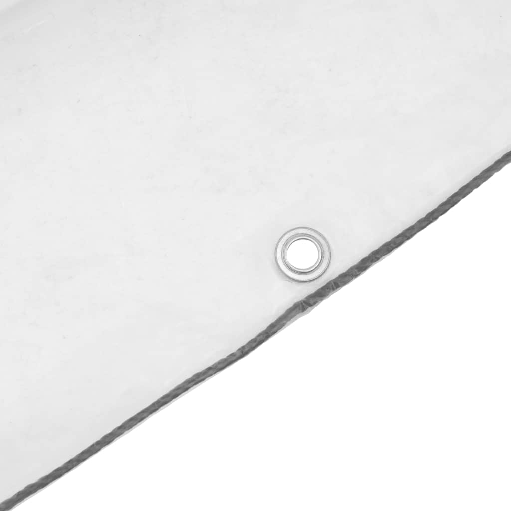 Klar presenning med maljer 1x6 m polyetylen