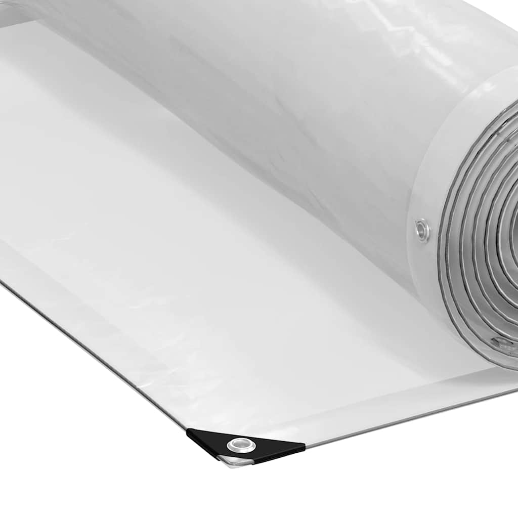Klar presenning med maljer 2x2 m polyetylen