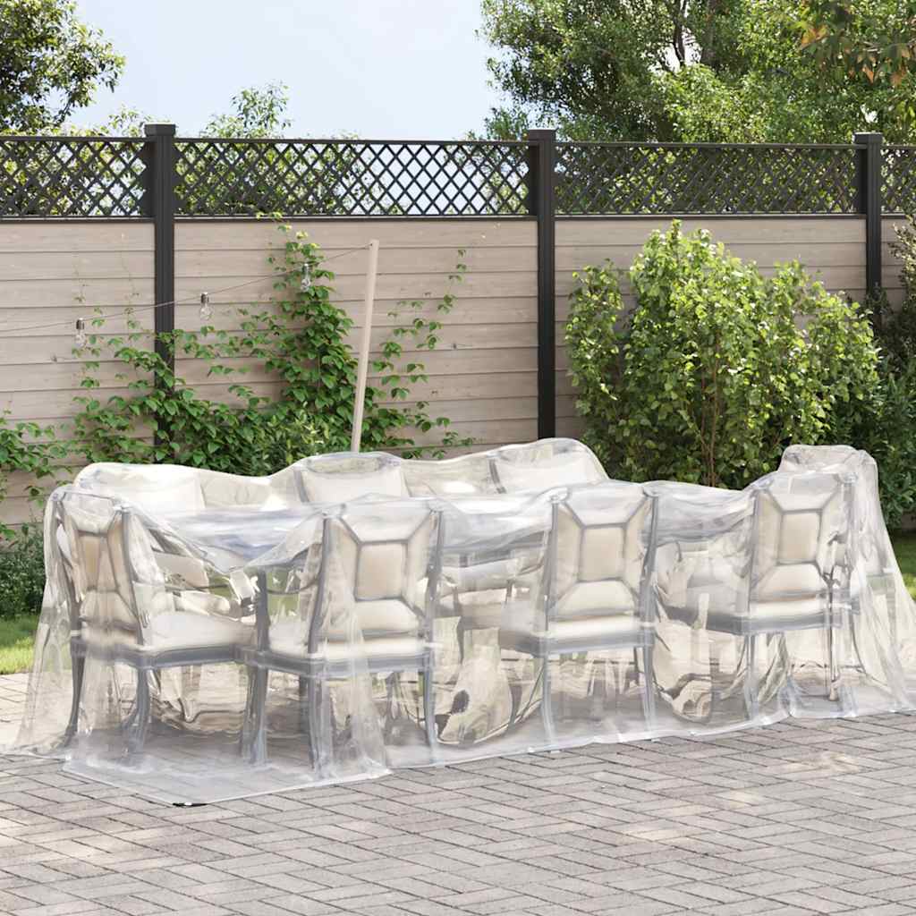 Klar presenning med maljer 2x4 m polyetylen