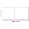 Klar presenning med maljer 2x12 m polyetylen