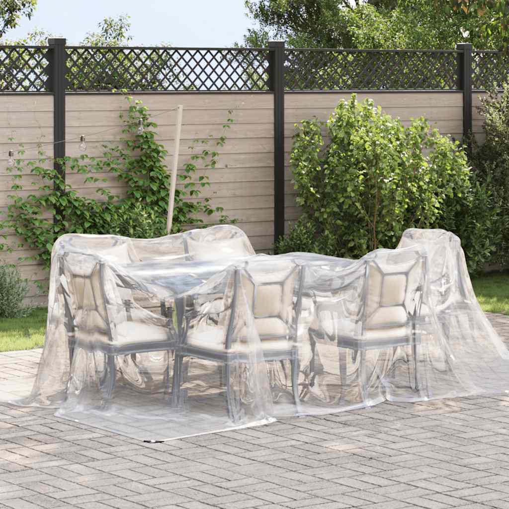 Klar presenning med maljer 3x4 m polyetylen