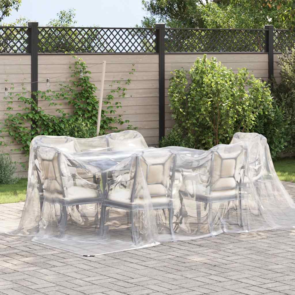 Klar presenning med maljer 3x5 m polyetylen