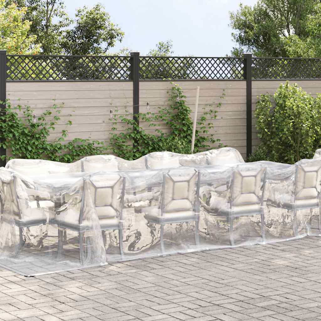 Klar presenning med maljer 3x12 m polyetylen