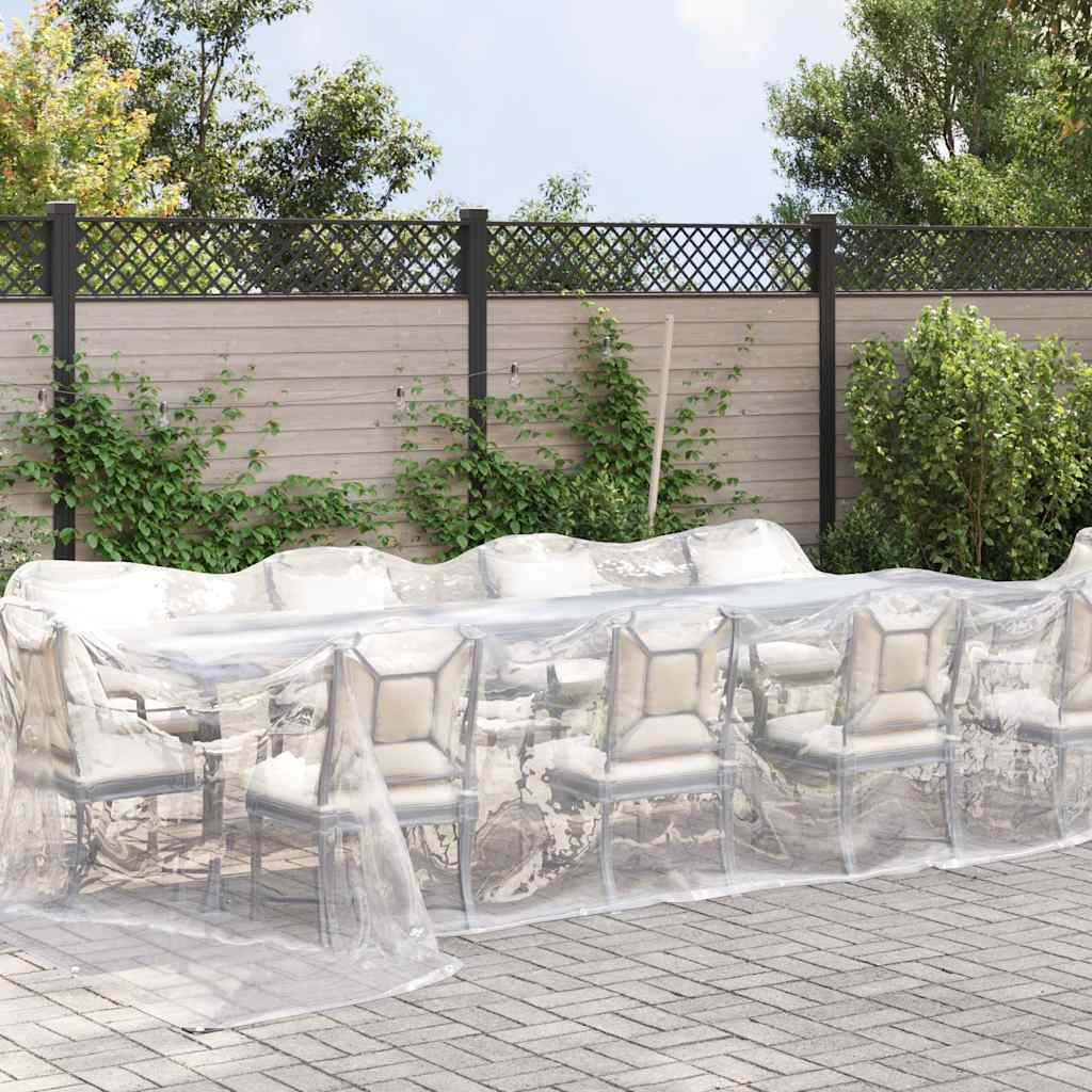 Klar presenning med maljer 4x12 m polyetylen