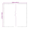 Klar presenning med maljer 5x12 m polyetylen