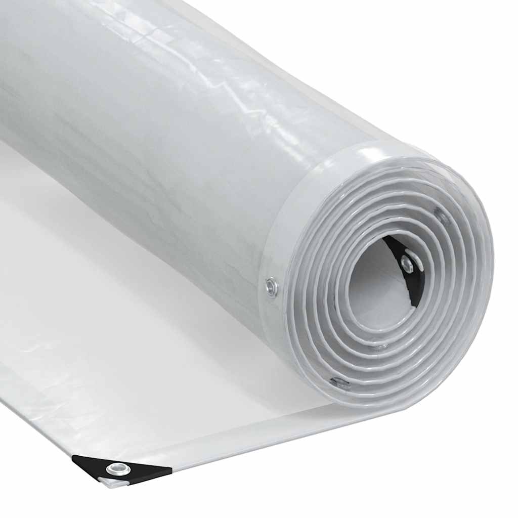 Klar presenning med maljer 6x8 m polyetylen