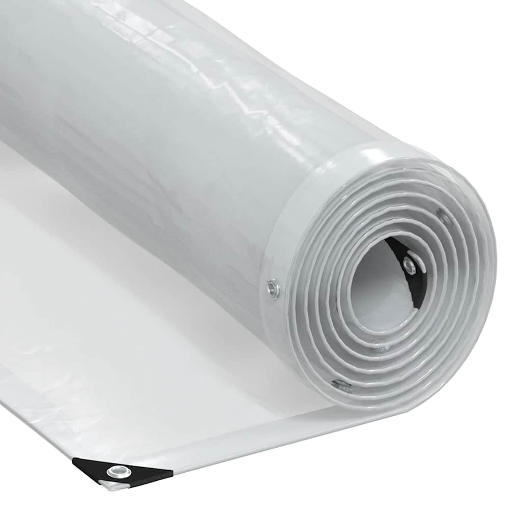 Klar presenning med maljer 6x12 m polyetylen