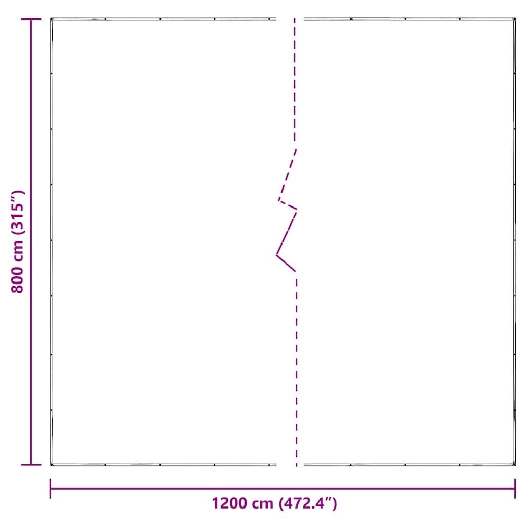 Klar presenning med maljer 8x12 m polyetylen