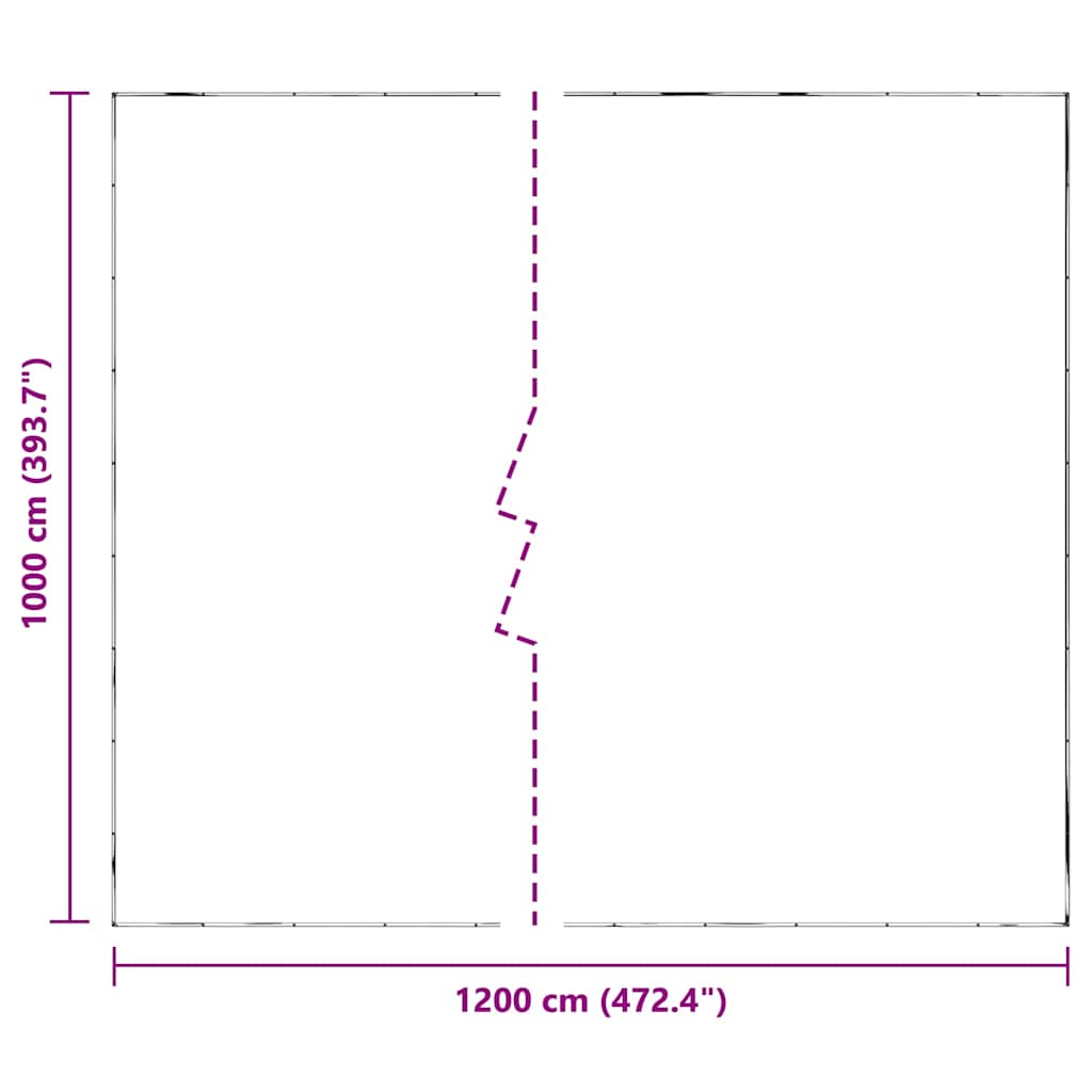 Klar presenning med maljer 10x12 m polyetylen