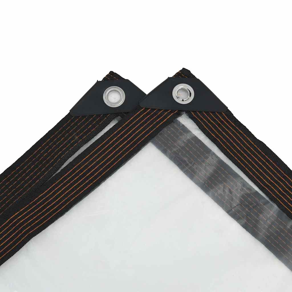 Klar presenning med maljer 1x4 m polyetylen