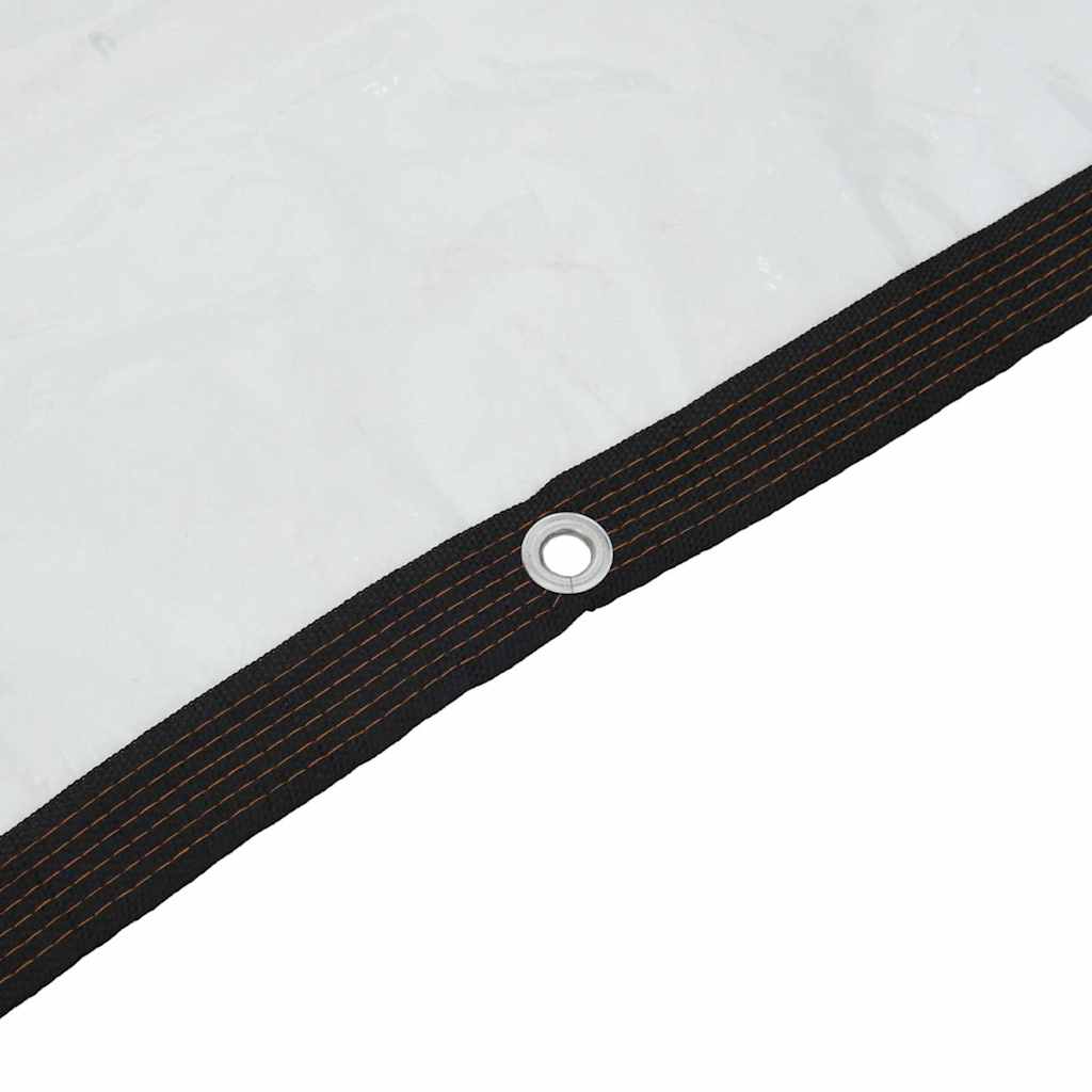 Klar presenning med maljer 1x10 m polyetylen