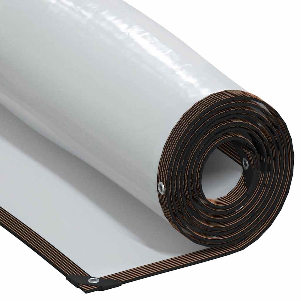 Klar presenning med maljer 2x12 m polyetylen
