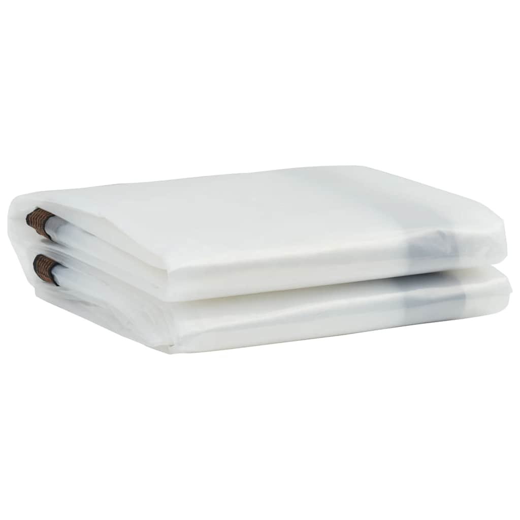 Klar presenning med maljer 2x12 m polyetylen