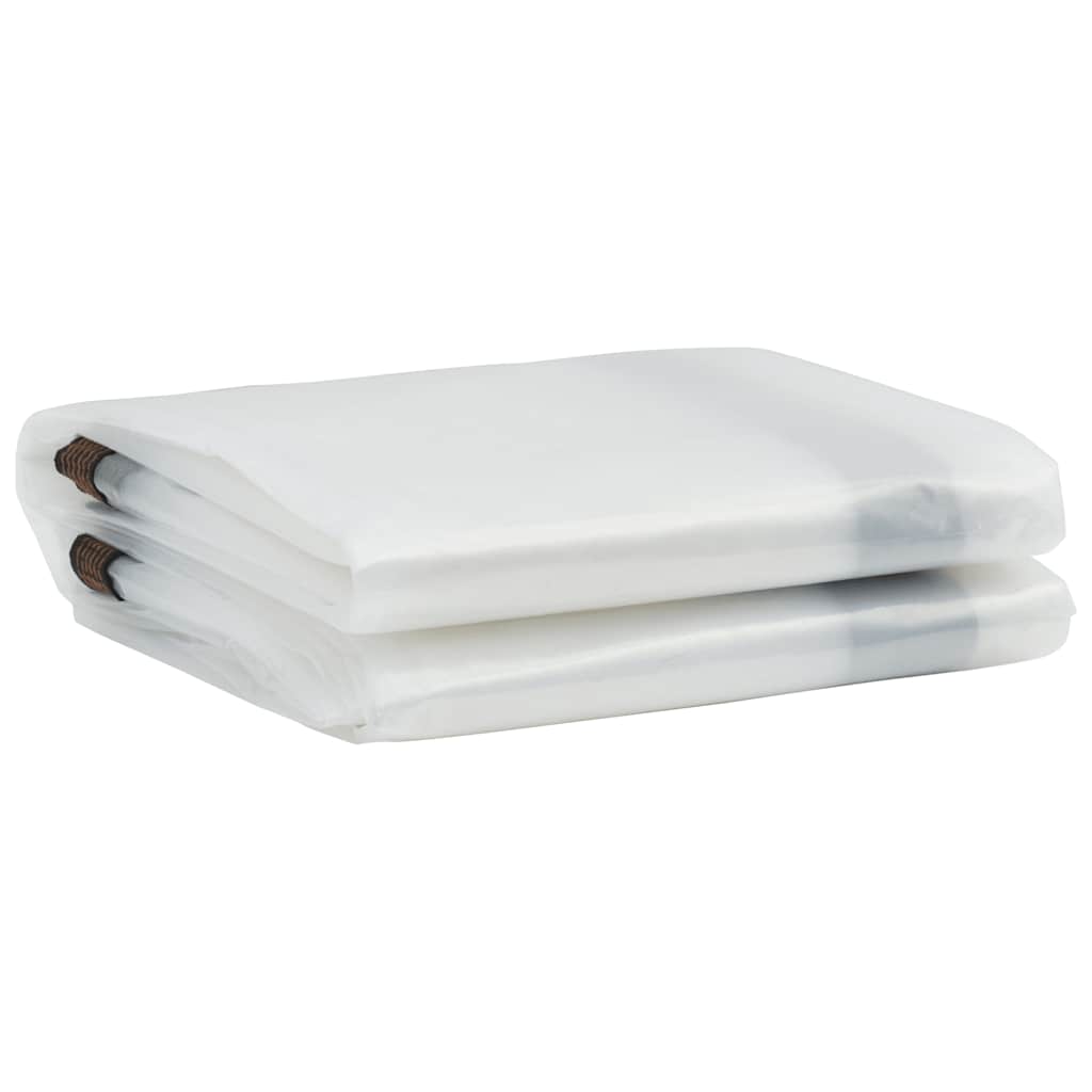 Klar presenning med maljer 4x4 m polyetylen vidaXL
