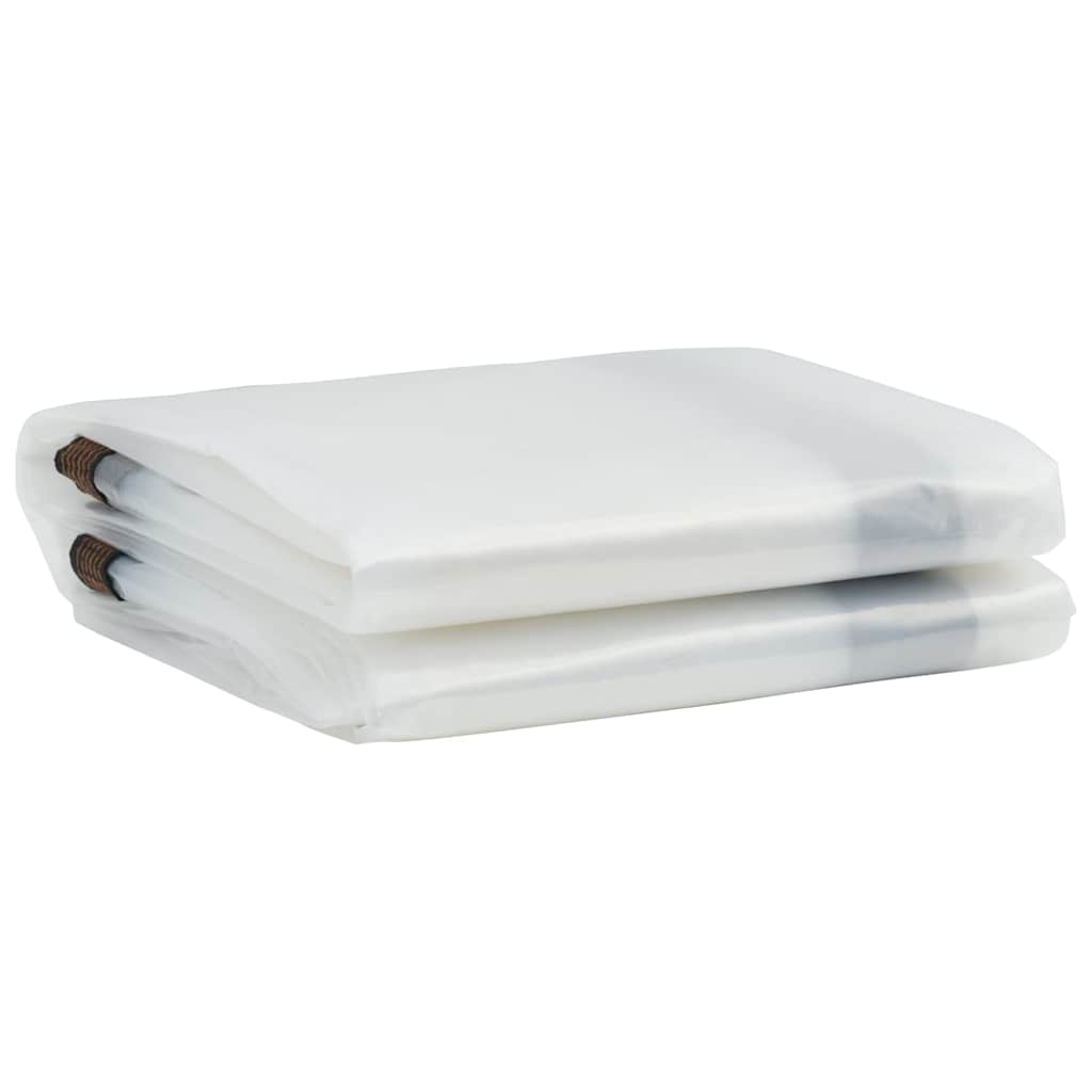 Klar presenning med maljer 4x10 m polyetylen