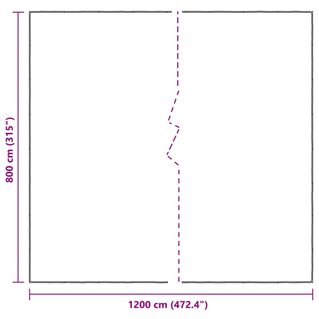 Klar presenning med maljer 8x12 m polyetylen
