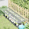 Klar presenning med maljer 1x3 m PVC