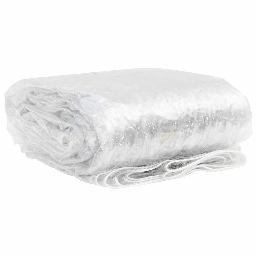 Klar presenning med maljer 1x4 m PVC
