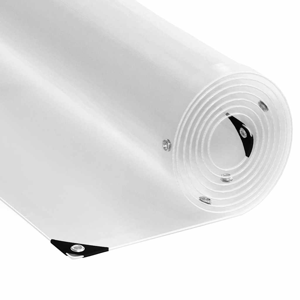 Klar presenning med maljer 1x12 m PVC vidaXL