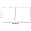 Klar presenning med maljer 2x5 m PVC